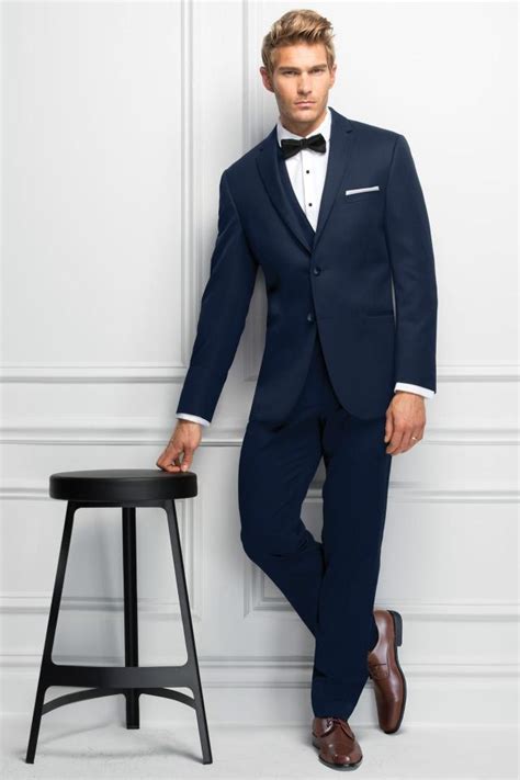 michael kors slim sterling suit navy